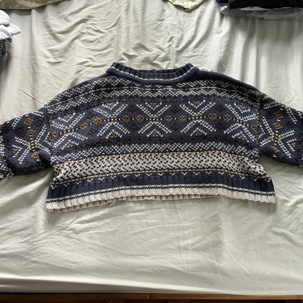 Cropped Nordic Sweater